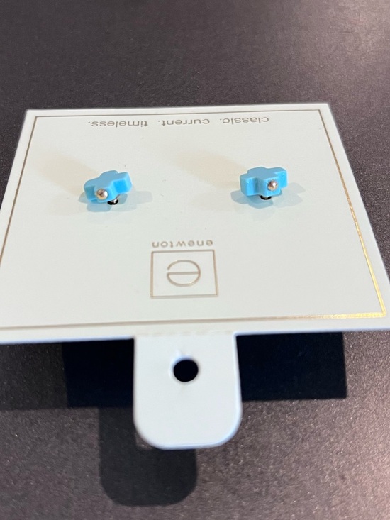enewton Signature Cross Stud Turquoise Earrings - Picture 4 of 5